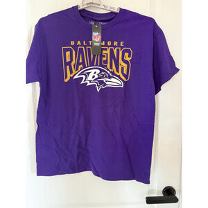Men's NFL Purple Baltimore Ravens Short Sleeve Tee L